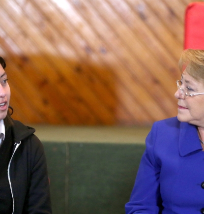 Nuestros niños y jóvenes celebraron el Día de la Solidaridad junto a Presidenta Bachelet