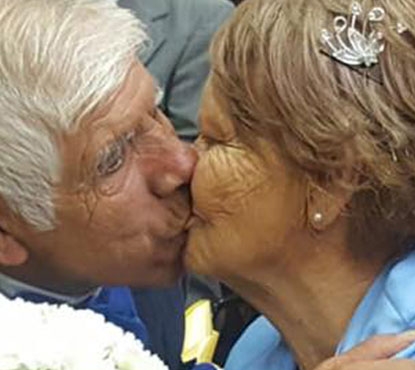 Juan y Laura: Emocionante matrimonio de adultos mayores