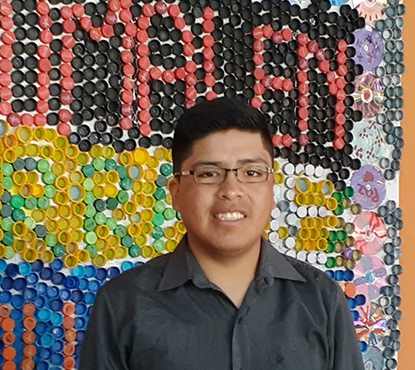 Jhin Huamán, voluntario Mapumalén.  “Aquí aprendí lo que no se aprende en una universidad”