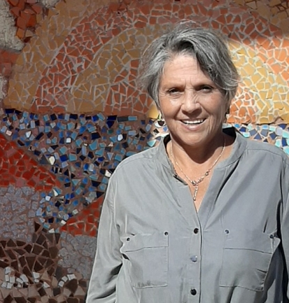 María Tapia, dirigenta vecinal del campamento Manuel Bustos