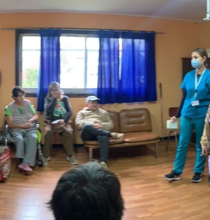 Paulina Saravia realizó su campo clínico en Hogar de Cristo