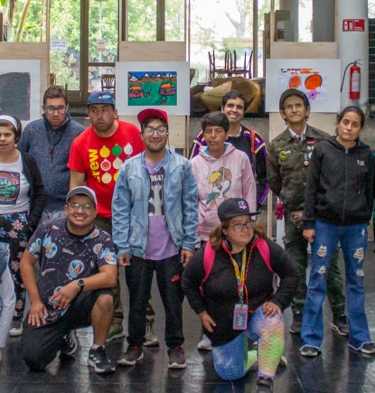 En el Centro Diurno de La Granja: Adultos con discapacidad mental y su amor al arte
