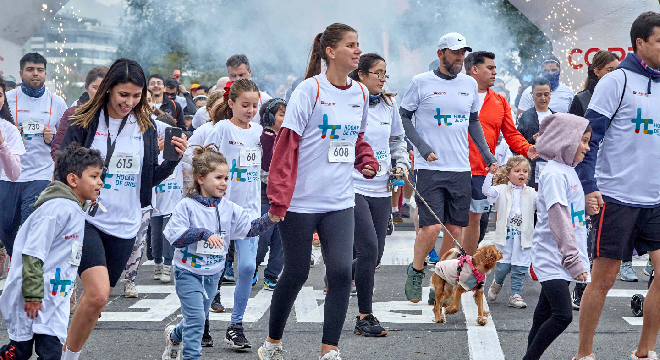 Esta fiesta familiar del Hogar de Cristo es parte del calendario de las corridas en Chile. Esta imagen corresponde a la realizada en 2024.